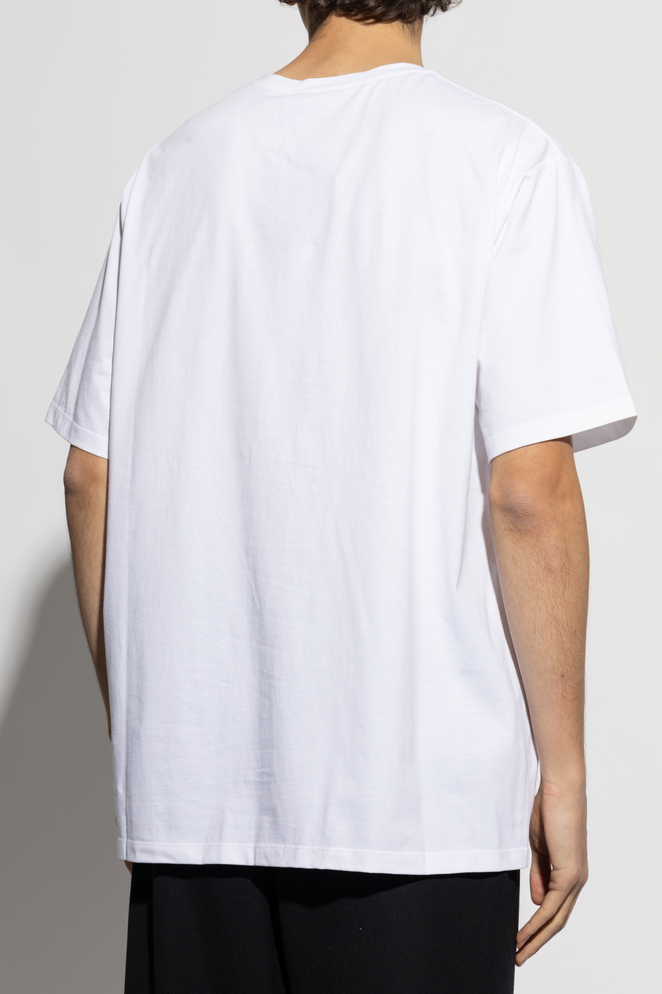 Tシャツ・カットソー BALMAIN FW25 'Signature' T-shirt (FH1EG000BC68 GAB) Embroidered Balmain Signature T-shirt - Men | BALMAIN